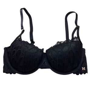 Savage X Fenty Savage Not Sorry Lightly Lined Lace Balconette Bra Size 32B